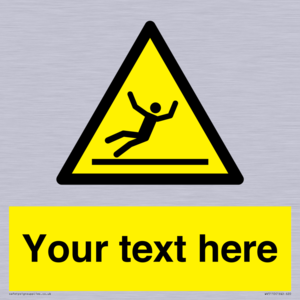 Custom Figure Slipping Sign